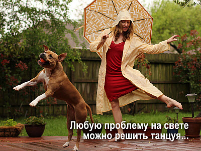 Мем. Танцующая женщина и собака!
